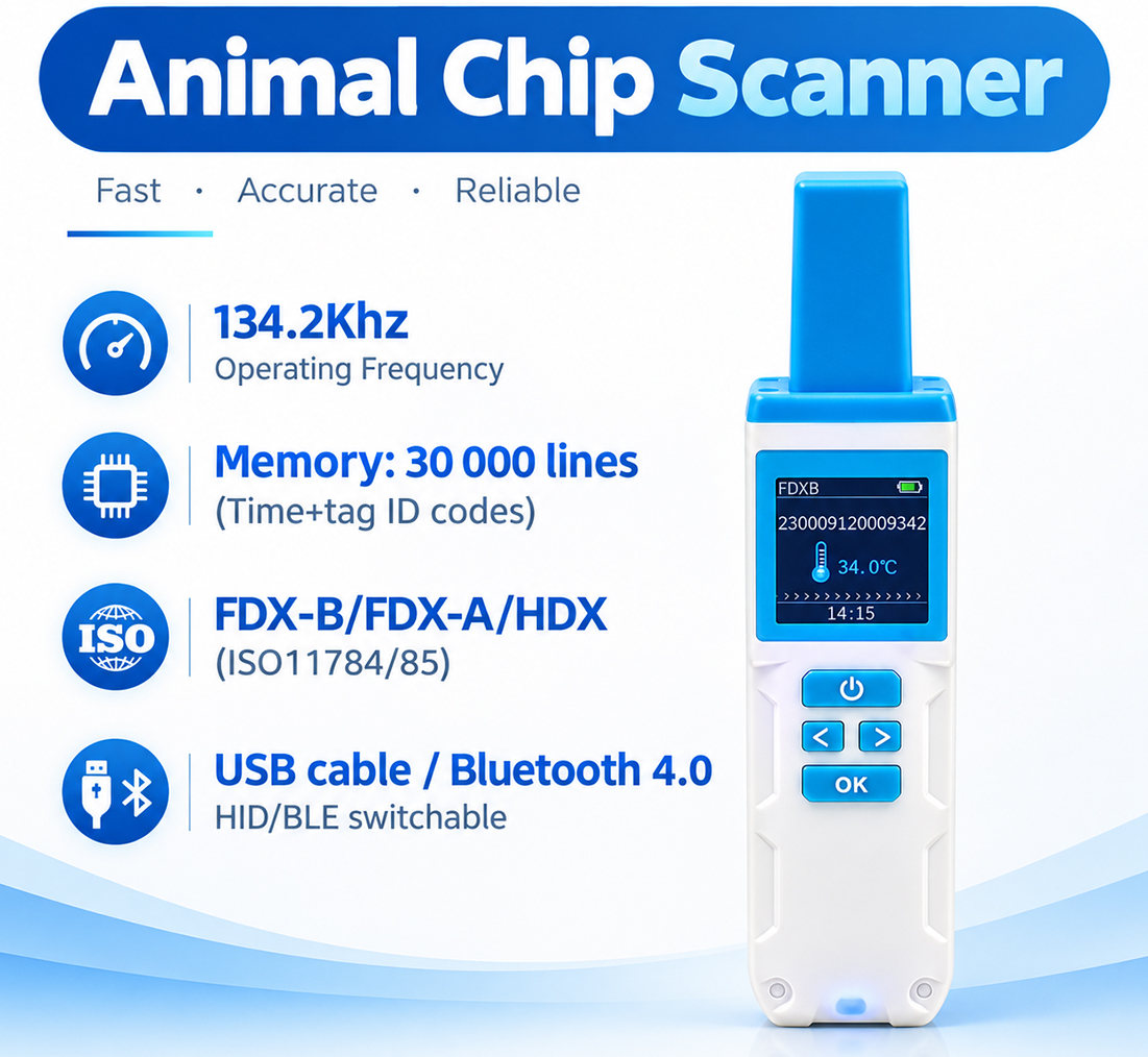 CT003 134.2KHz Animal Temperature Sensitive Reader