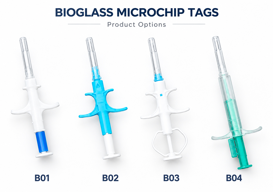 Animal RFID Microchips (FDX-B) with Injector