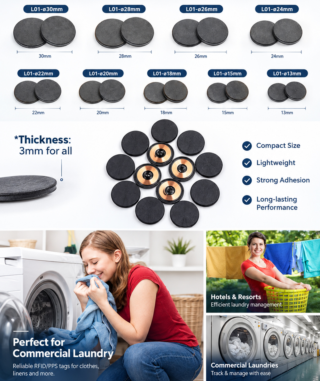 PPS RFID laundry tag